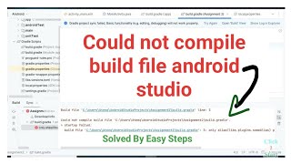 Could not compile build file android studio [upl. by Enos]