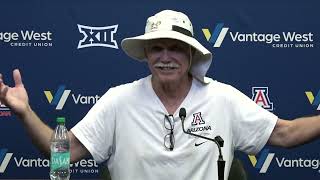 Arizona Football Press Conference  Duane Akina [upl. by Ainoloppa]