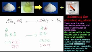 Balancing Chemical Equations Part 4 Aluminium bromide and chlorine [upl. by Meehan96]