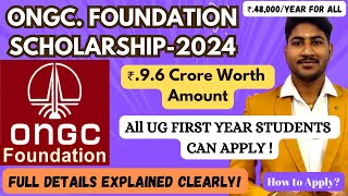 🔴ONGC Foundation Merit Scholarship for AllEngineeringMedicineArts₹200000 AmountDineshprabhu [upl. by Yenitsed]