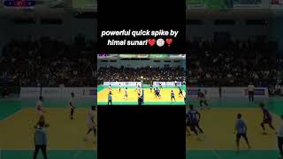 volleybal boomspike by himal sunari magar nepalvolleyball volleyballplayer spikeinvolleyball [upl. by Dorfman]