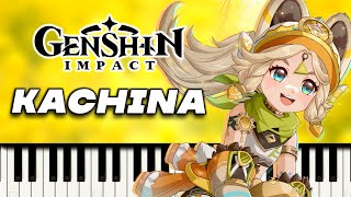 Genshin Impact  Kachina A Shimmering Dance of Stone  Piano Tutorial amp Sheet Music [upl. by Adnal]