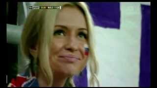 Эля Русская болельщица c матча Россия  Чехия EURO2012 [upl. by Carly]