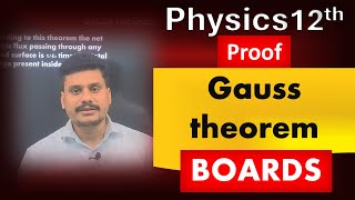 Gauss theorem  Gauss law Class 12 Physics [upl. by Idonna123]