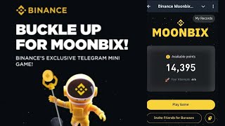 MOONBIX TELEGRAM GAME BY BINANCE DONquotT MISS THIS [upl. by Engud420]