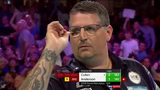 NINEDARTER Gary Anderson vs Joe Cullen  2018 BetVictor World Matchplay [upl. by Mailliwnhoj530]