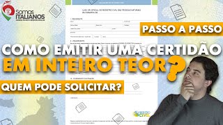 Pedido de certidão de inteiro teor através da CRCMG [upl. by Trixi]