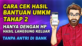 CARA CEK BANTUAN UMKM 2 4 JUTA [upl. by Heinrich]