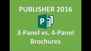 Publisher 2016  Brochures  How to Make a Brochure in Microsoft Office 365 Tutorial  Create on MS [upl. by Mota]