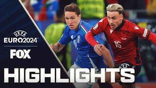 Italy vs Albania Highlights  UEFA Euro 2024 [upl. by Ylnevaeh]