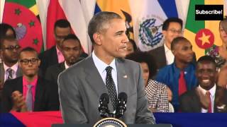 Barack Obama in Jamaica Patois quotGreetings massive Wha gwaan Jamaicaquot [upl. by Ahsenal]