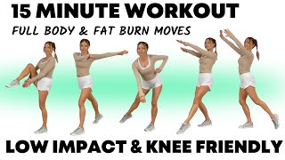 15 Minute Full Body Workout 🔥 Low Impact NO JUMPING Fat Burning Cardio [upl. by Hal265]