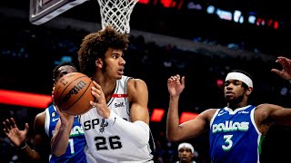 Highlights Dominick Barlows 21 PTS 19 REB vs Dallas  202223 San Antonio Spurs Season [upl. by Ashia]