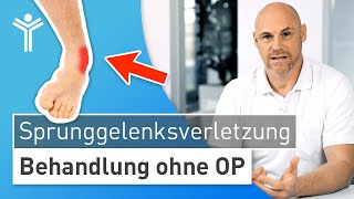 Sprunggelenksverletzung ohne OP behandeln PECHRegel zur Therapie nach Umknicken [upl. by Nageem]