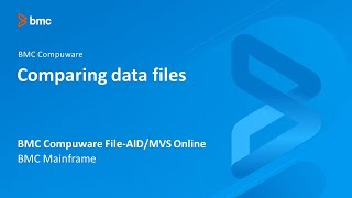 BMC Compuware FileAIDMVS Online  Comparing data files [upl. by Landbert]