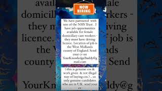 UK Hiring now with sponsorship uk visa sponsorship [upl. by Lehrer]