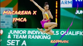 MACARENA X YMCA remix  Music for Rhythmic Gymnastics [upl. by Hildegard]