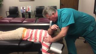 Houston Chiropractor Dr Johnson Treats Severe Neck Pain Upper Back Pain amp Muscle Spasms [upl. by Atisusej]