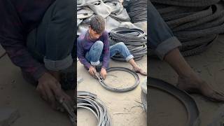 How Amazing Recycling Tyres  shorts ytshorts recycle [upl. by Atteuqahc]