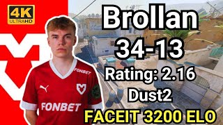 Brollan 3413 Rating216 Dust2  FACEIT Ranked  Sep 20 2024 cs2 pov [upl. by Chang241]