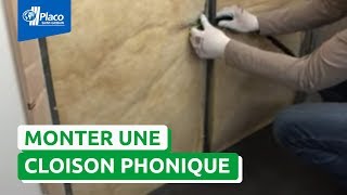 Comment monter une cloison avec la plaque Placo® Phonique [upl. by Vasilis606]