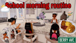 FIRST DAY OF SCHOOL MORNING ROUTINE SNOW IS A FRESHMANBerry Ave Roleplay [upl. by Harraf549]