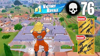 76 Elimination Solo vs Squads Wins Full Gameplay Fortnite Chapter 5 Ps4 Controller [upl. by Airamat]