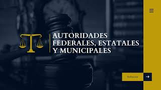 AUTORIDADES FEDERALES ESTATALES Y MUNICIPALES  VOCABULARIO JURÍDICO Y JUDICIAL  CONTACTO ABOGADO [upl. by Anawd]