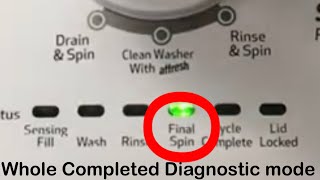 Roper Washer Complete Diagnostic test mode [upl. by Niamjneb]