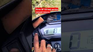 Honda sp 125 bs6 service blinking light reset [upl. by Alimak655]