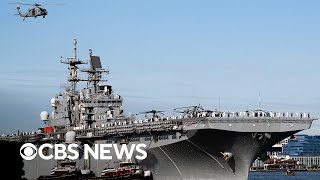 On board the USS Bataan warship anchored off the Mediterranean coastline [upl. by Catlee]