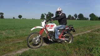 YAMAHA XT 600 Z TENERE Driving the stubble [upl. by Arza]