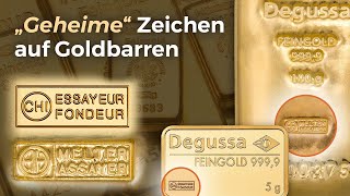 Geheimzeichen auf Goldbarren Was der Prägestempel über Herkunft und Wert verrät [upl. by Tirzah]