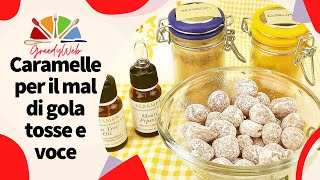 RICETTA CARAMELLE per il Mal di Gola Tosse e Voce 5 gusti ricetta facile Challenge [upl. by Adnileb]