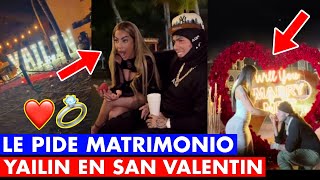 TEKASHI SORPRENDE A YAILIN EN SAN VALENTIN LE PROPONE MATRIMONIO [upl. by Annayt816]