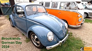 Brooklands German Day 2024 VW Beetles [upl. by Anayrb]