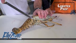 How to Clean a Florida Spiny lobster with Cod amp Capers Seafood [upl. by Oicnedif]