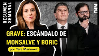 GRAVE Escándalo de MONSALVE Y BORIC  Por Tere Marinovic [upl. by Einaffit]