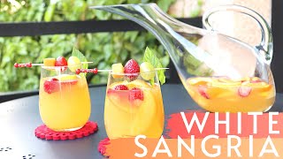 The Perfect summer cocktail WHITE SANGRIA recipe easy amp delicious [upl. by Sliwa]