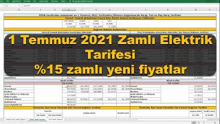 1 temmuz 2021 elektrik zammı yeni fiyatlar güneş enerjisi yatırımı zamanı [upl. by Vachel565]