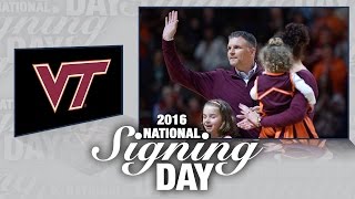 Virginia Tech Football Justin Fuente Breaks Down His 1st Recruiting Class [upl. by Genevra790]