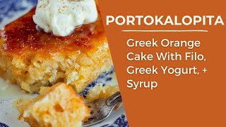 Portokalopita Greek Orange Cake [upl. by Nahtad769]