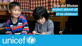 How did Bhutan protect its children from deadly diseases  UNICEF [upl. by Pelag]