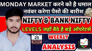 Nifty Prediction and Bank Nifty Analysis for Monday  25 November 2024  Banknifty Prediction Monday [upl. by Heigho]