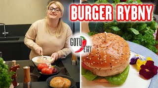 Burger rybny 🍔 Pyszne i proste danie 👍 GOTUJEMY [upl. by Vinita]