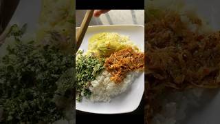 Egg coconut milk curry cabbage murunga sambol for Lunch [upl. by Asoj377]