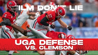 FILM DONT LIE How Georgias defense stuffed Clemson [upl. by Qahsi]