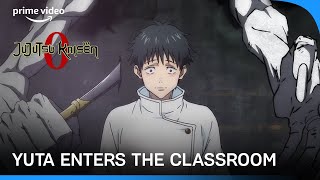 Yuta Okkotsu Enters Jujutsu High 😨  Jujutsu Kaisen 0  Prime Video India [upl. by Ydur]