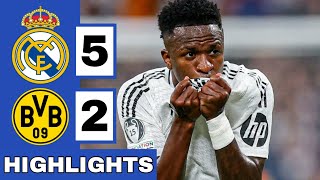 ⚪️Real Madrid vs Borussia Dortmund 52 Extended HIGHLIGHTS  UEFA Champions League [upl. by Down]