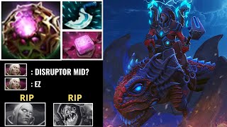 DISRUPTOR MID PERFECT GAME DOTA 2 735 PRO BUILD GUIDE GAMEPLAY [upl. by Arabrab]